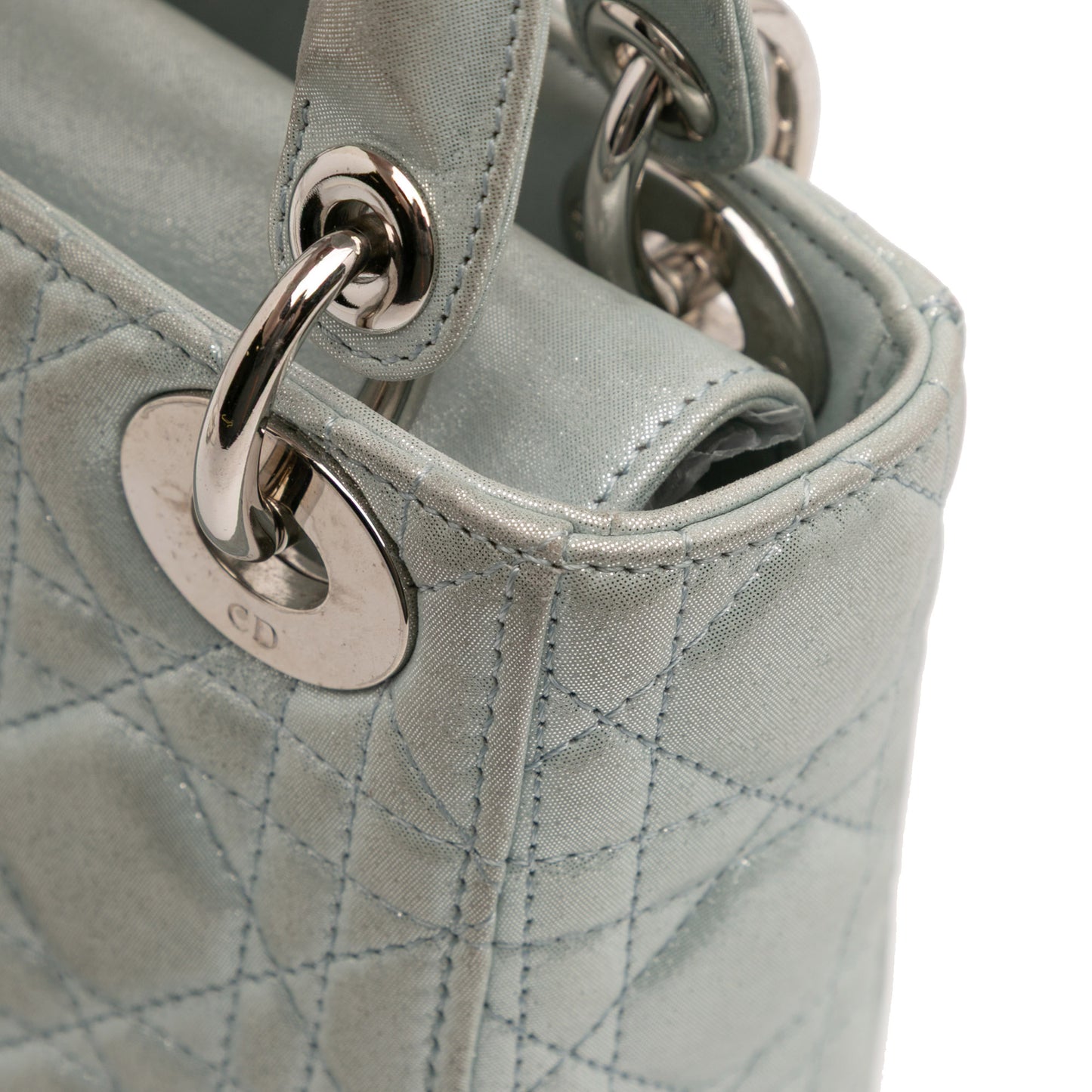 Dior Mini Iridescent Lambskin Cannage Lady Dior