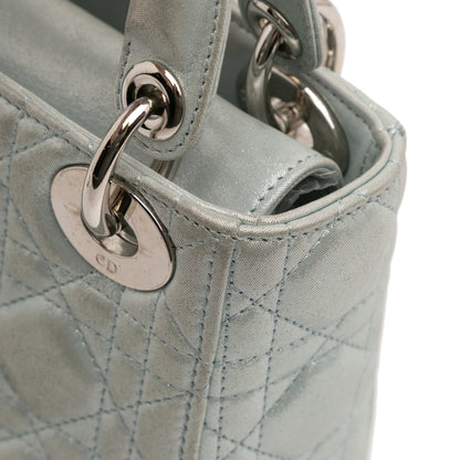 Dior Mini Iridescent Lambskin Cannage Lady Dior