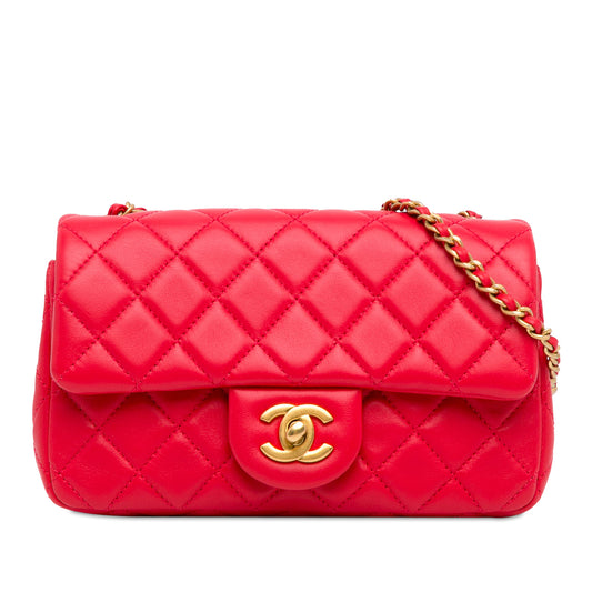 Chanel Mini Rectangular Lambskin Pearl Crush Flap