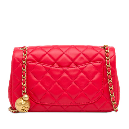 Chanel Mini Rectangular Lambskin Pearl Crush Flap