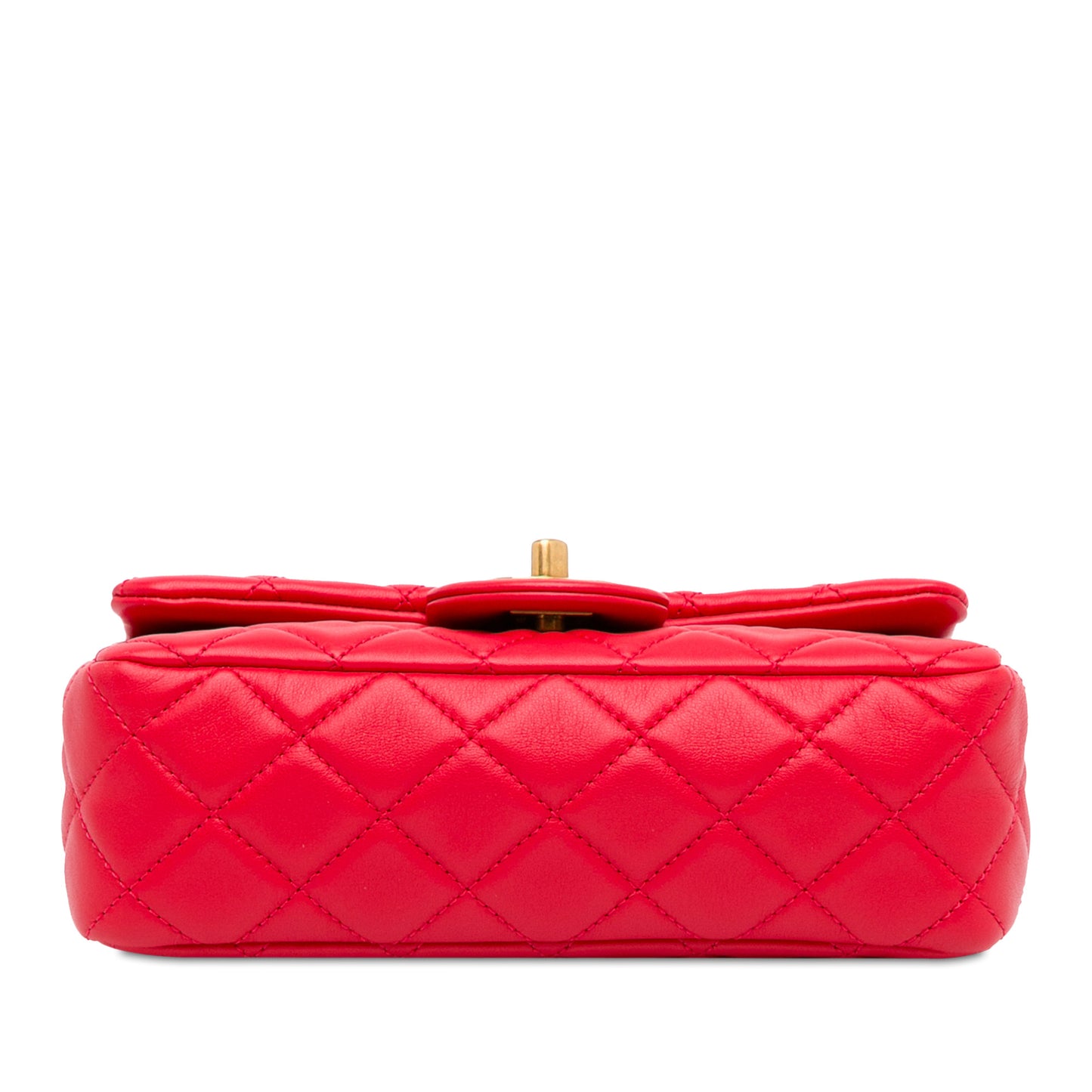 Chanel Mini Rectangular Lambskin Pearl Crush Flap