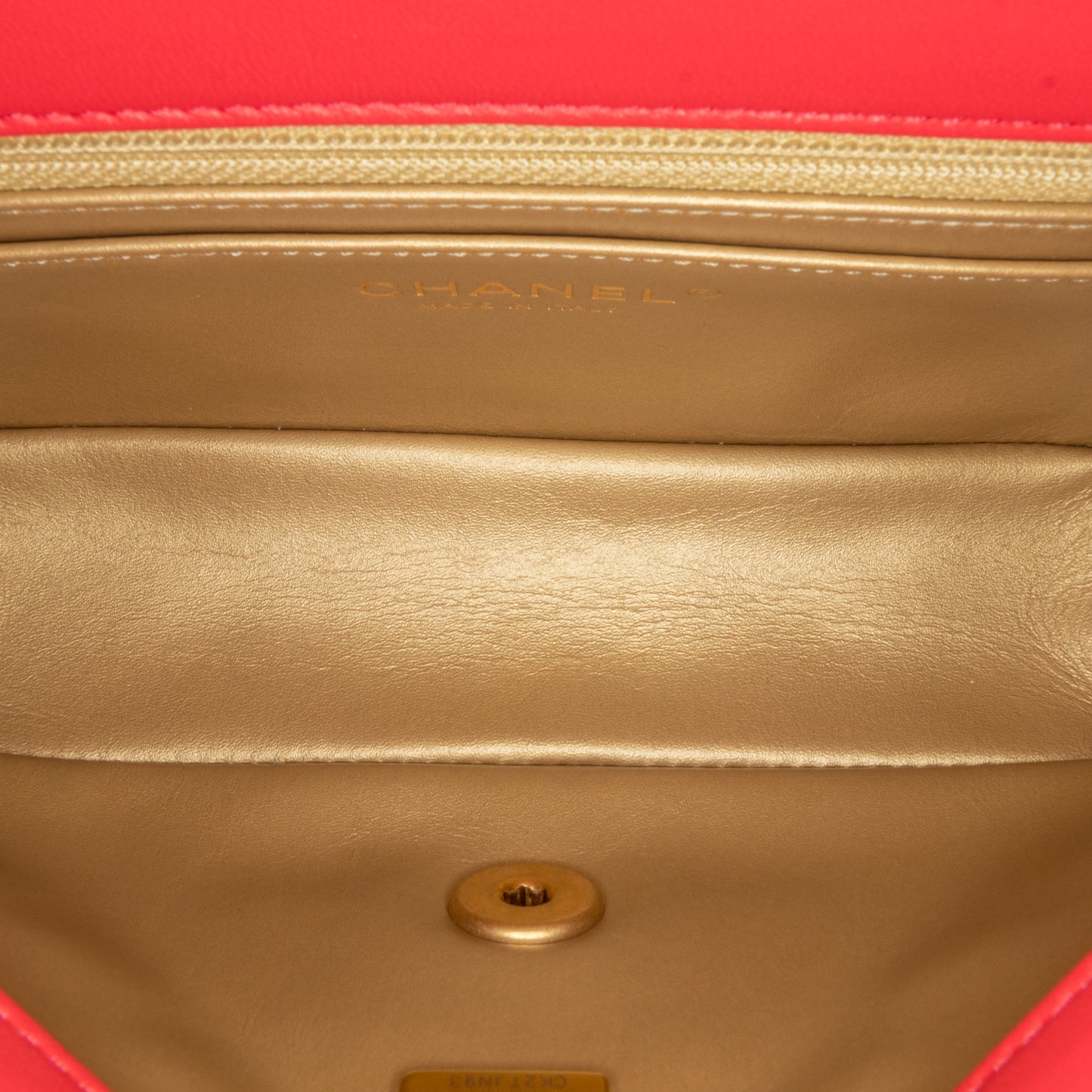 Chanel Mini Rectangular Lambskin Pearl Crush Flap