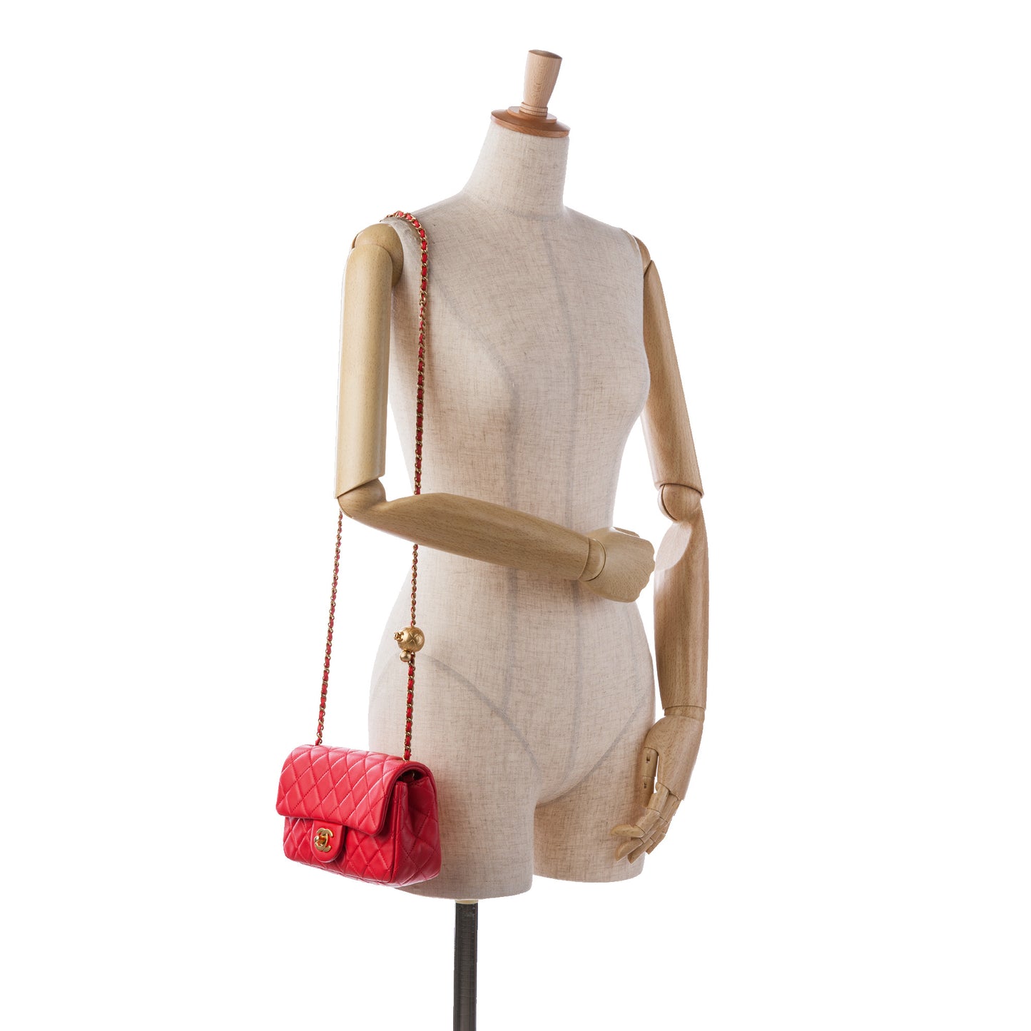 Chanel Mini Rectangular Lambskin Pearl Crush Flap