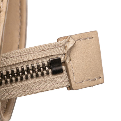 Burberry Smoke Check Coated Canvas And Leather Satchel