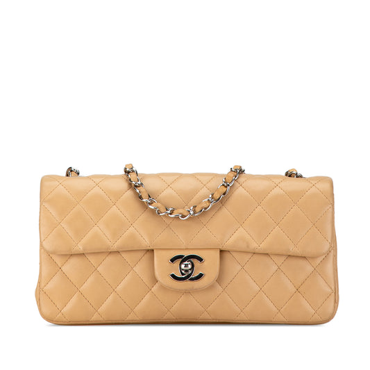 Chanel CC Lambskin East West Single Flap (21414)