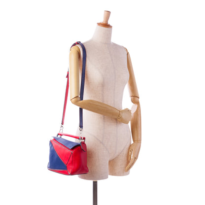 Loewe Small Bicolor Calfskin Puzzle Satchel