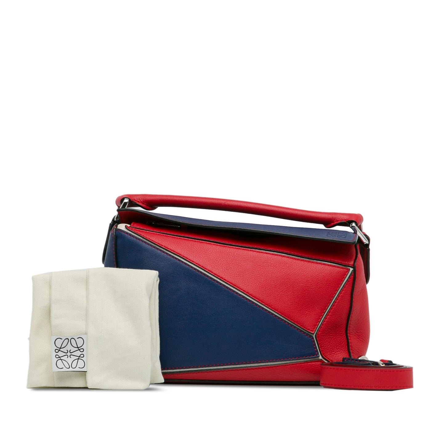 Loewe Small Bicolor Calfskin Puzzle Satchel