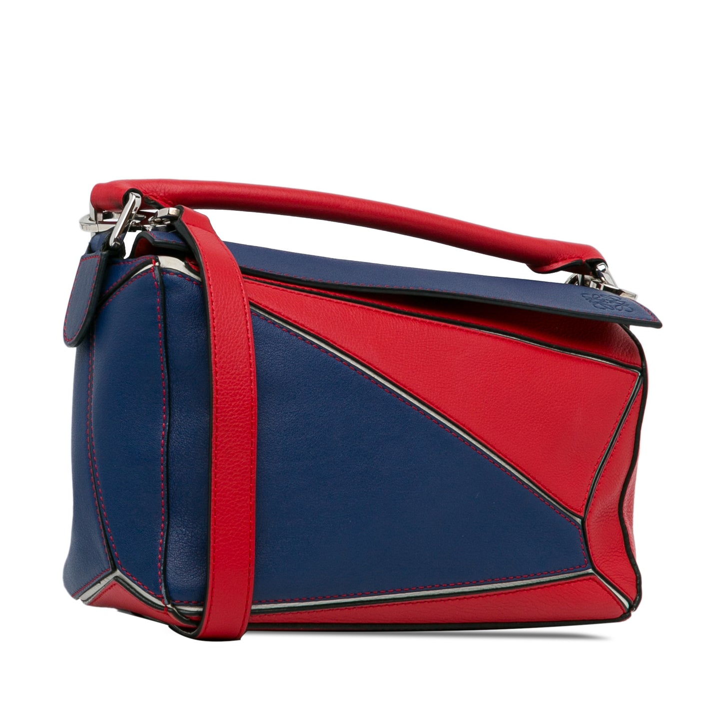 Loewe Small Bicolor Calfskin Puzzle Satchel