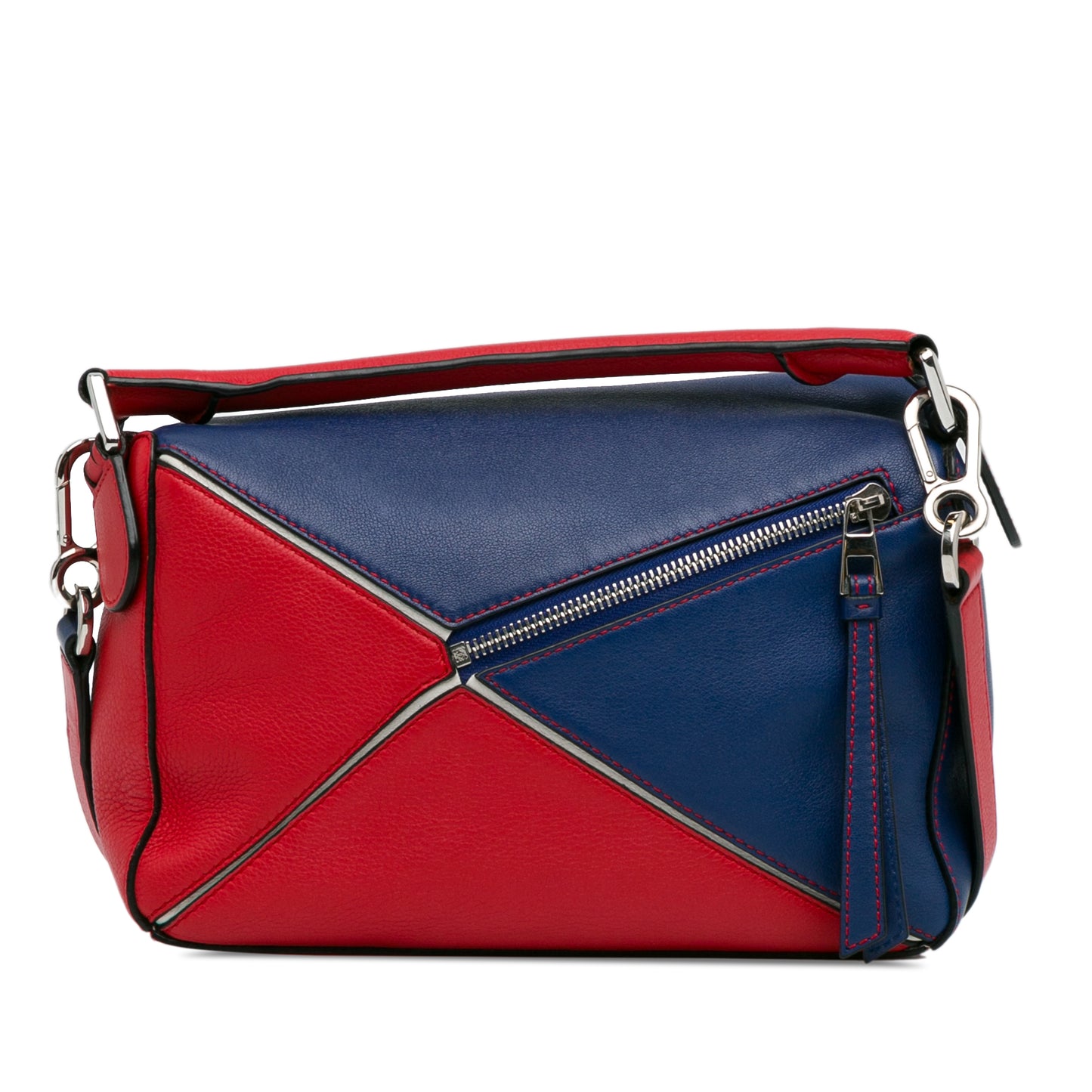 Loewe Small Bicolor Calfskin Puzzle Satchel