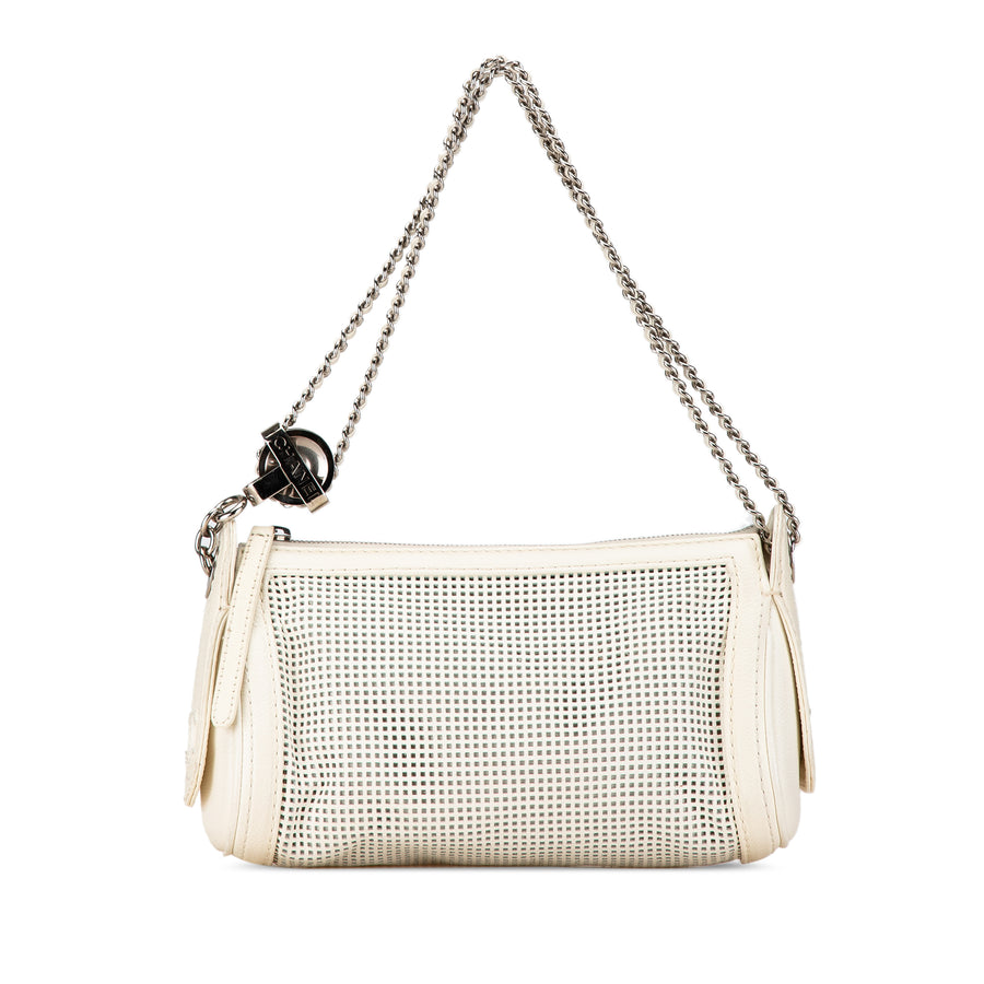 Chanel Caviar Perforated Pulley Shoulder Bag (21226)