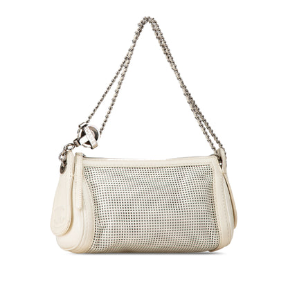 Chanel Caviar Perforated Pulley Shoulder Bag (21226)