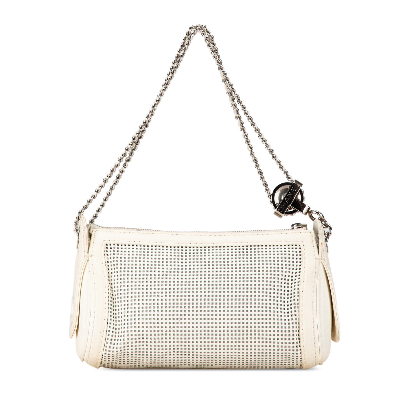 Chanel Caviar Perforated Pulley Shoulder Bag (21226)