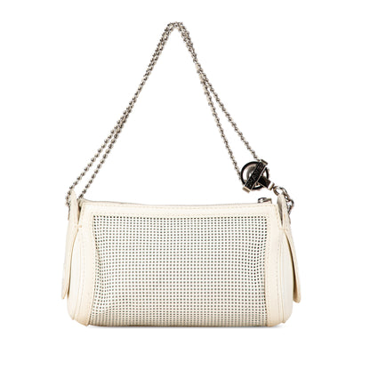 Chanel Caviar Perforated Pulley Shoulder Bag (21226)
