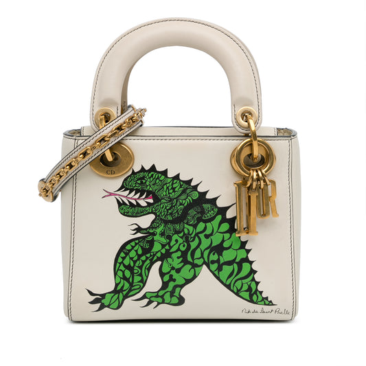 Dior Limited Edition Niki De Saint Phalle Mini Calfskin Dragon Lady Dior