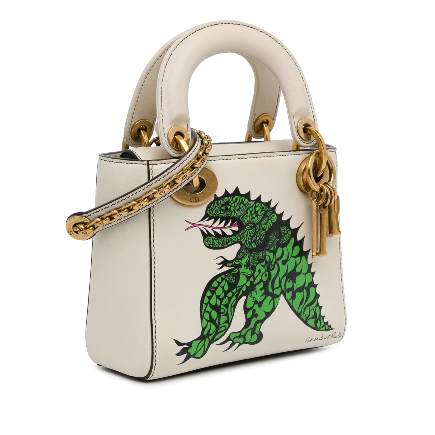 Dior Limited Edition Niki De Saint Phalle Mini Calfskin Dragon Lady Dior