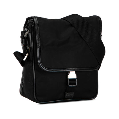 Prada Tessuto Buckle Messenger Bag