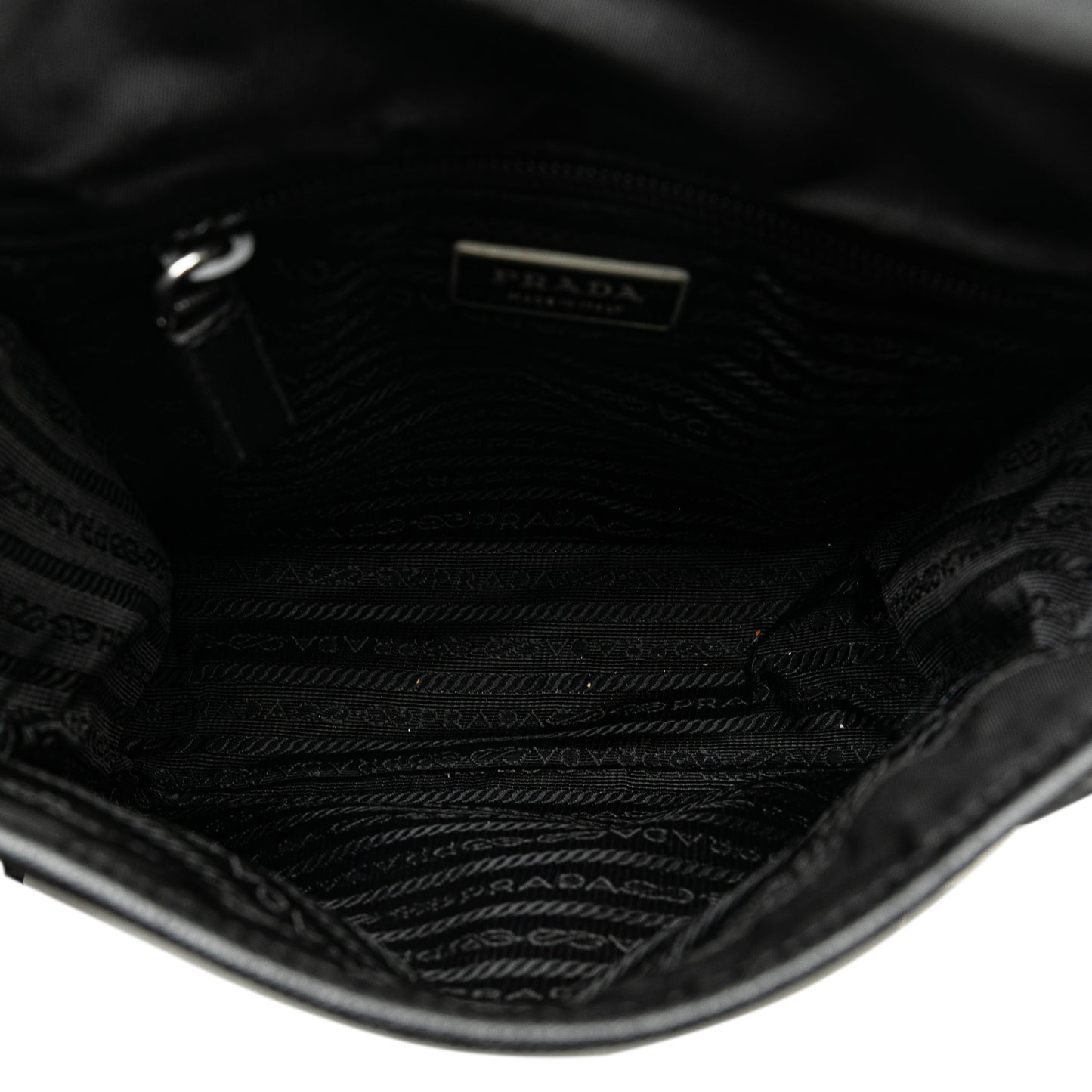 Prada Tessuto Buckle Messenger Bag