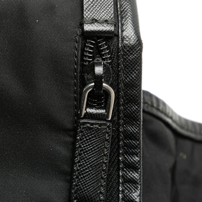 Prada Tessuto Buckle Messenger Bag