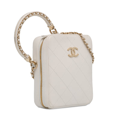 Chanel Cc Lambskin Round Handle Camera Case