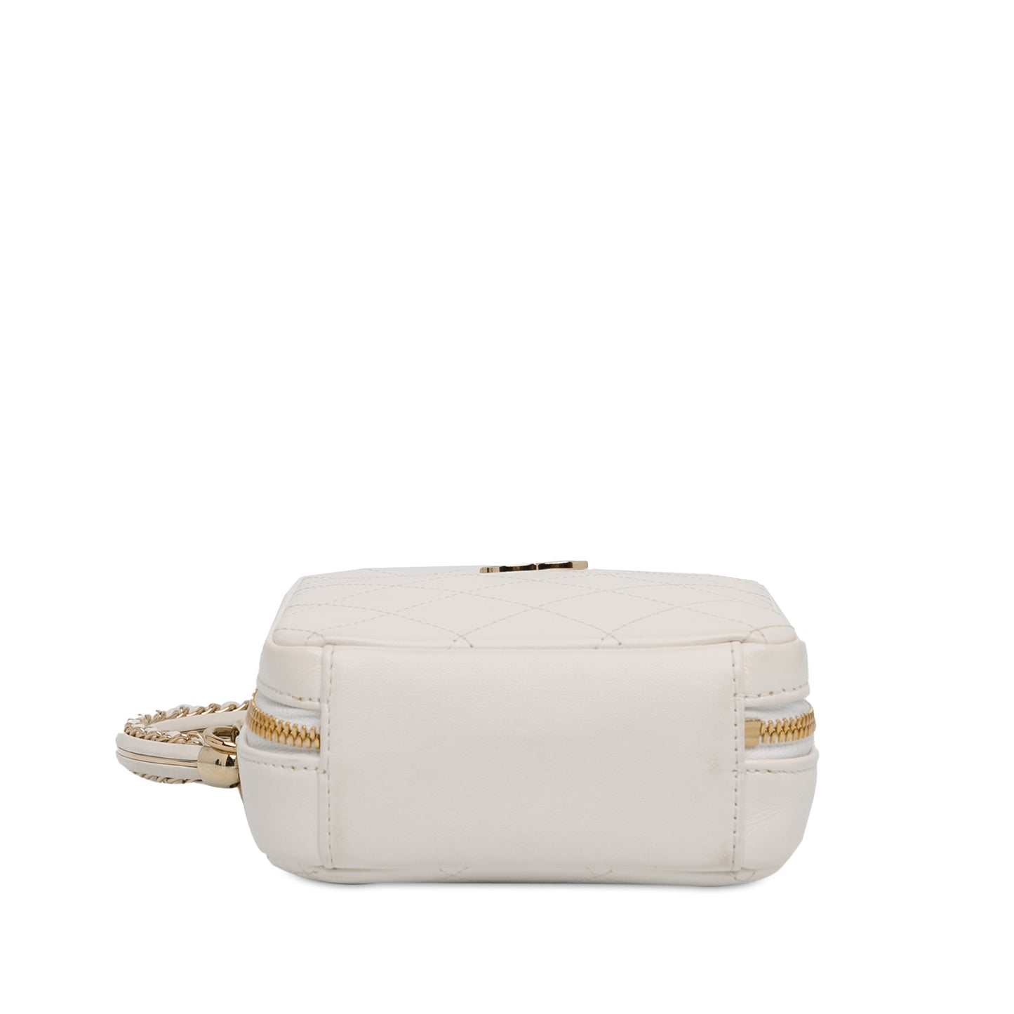 Chanel Cc Lambskin Round Handle Camera Case