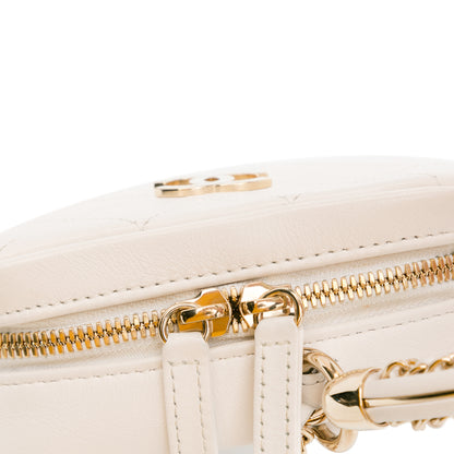 Chanel Cc Lambskin Round Handle Camera Case