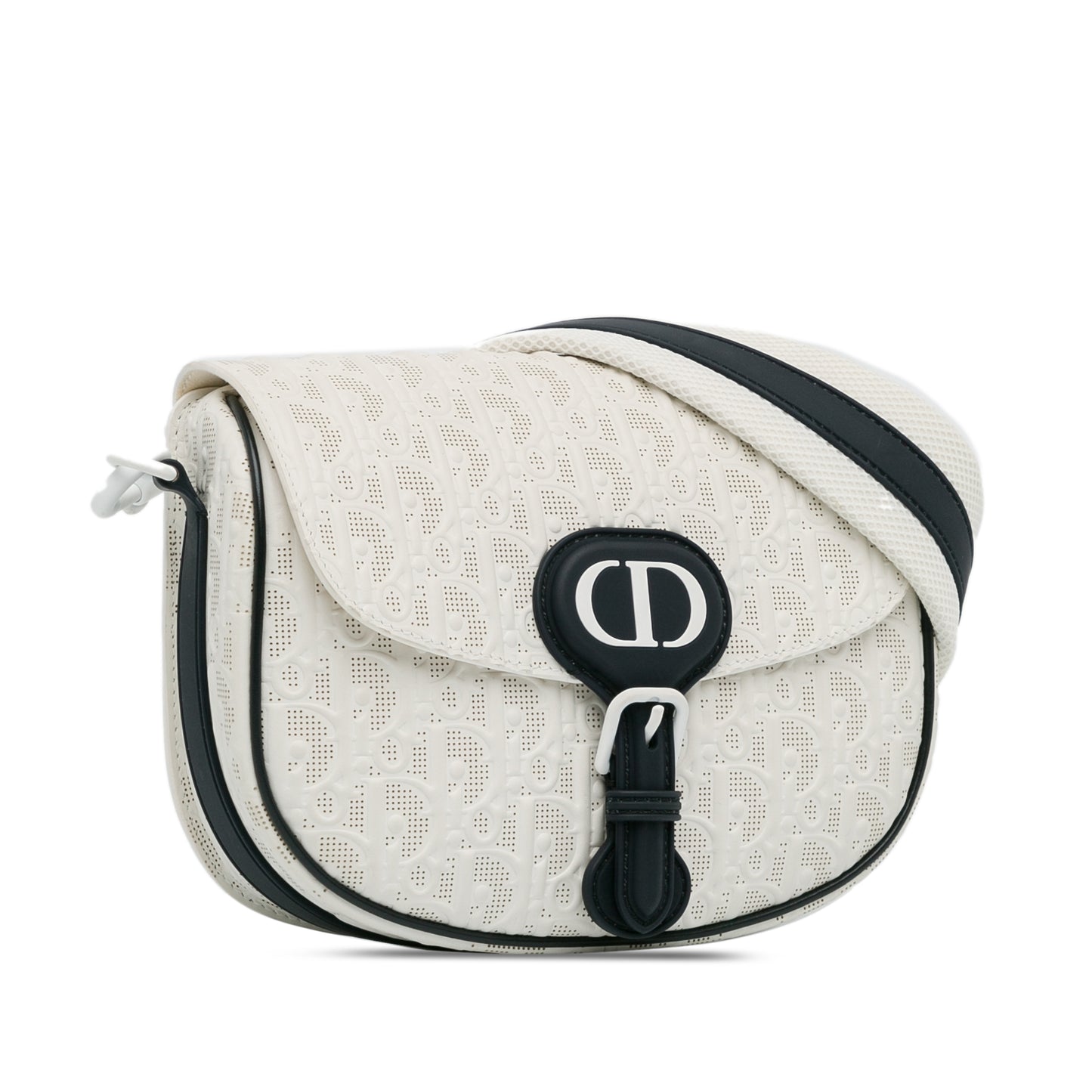 Dior Medium Perforated Calfskin Oblique Bobby Flap
