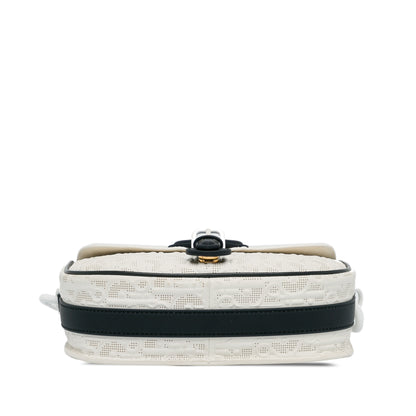 Dior Medium Perforated Calfskin Oblique Bobby Flap