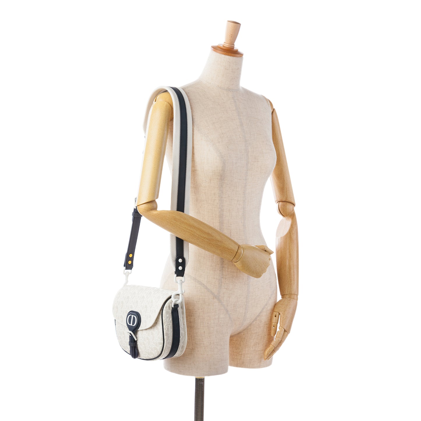 Dior Medium Perforated Calfskin Oblique Bobby Flap