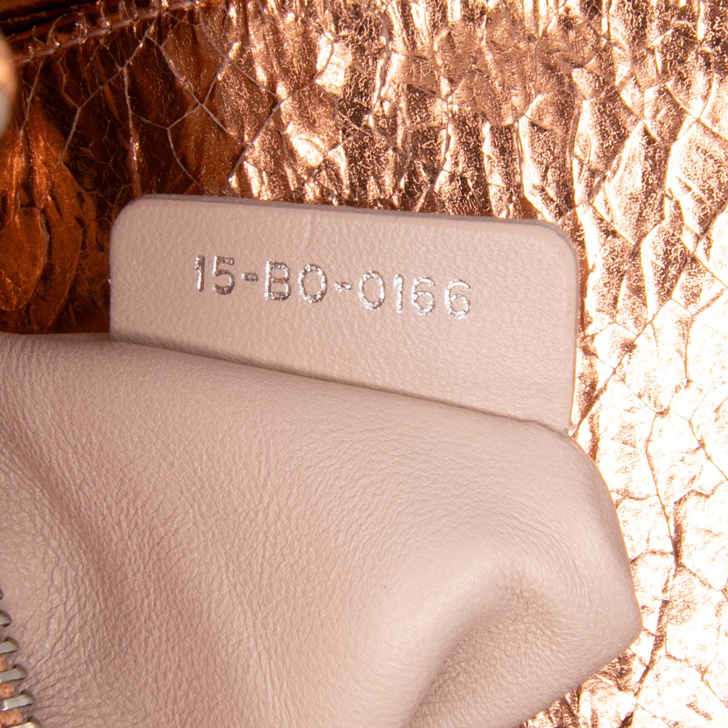 Dior Mini Metallic Crinkled Calfskin Cannage Lady Dior