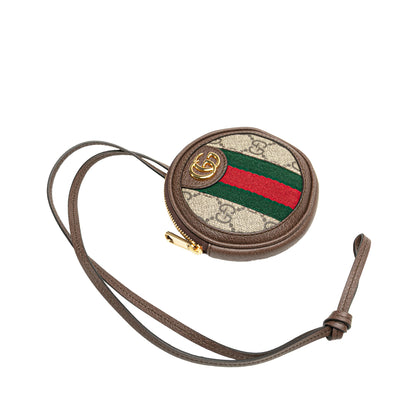 Gucci Mini Gg Supreme Ophidia Round Neck Pouch