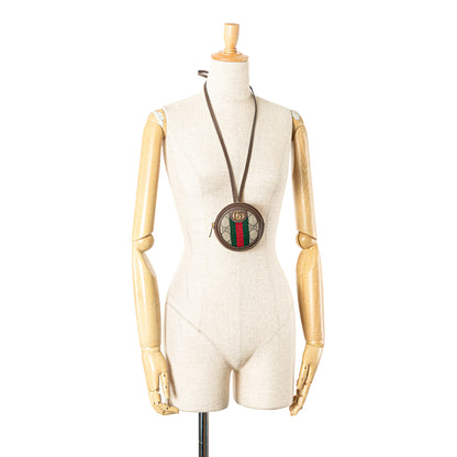Gucci Mini Gg Supreme Ophidia Round Neck Pouch