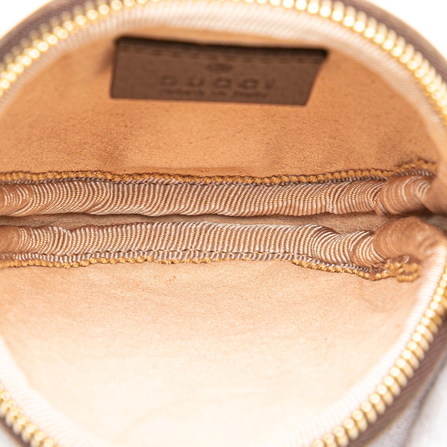 Gucci Mini Gg Supreme Ophidia Round Neck Pouch