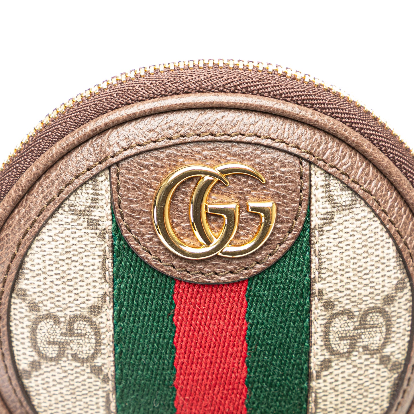 Gucci Mini Gg Supreme Ophidia Round Neck Pouch
