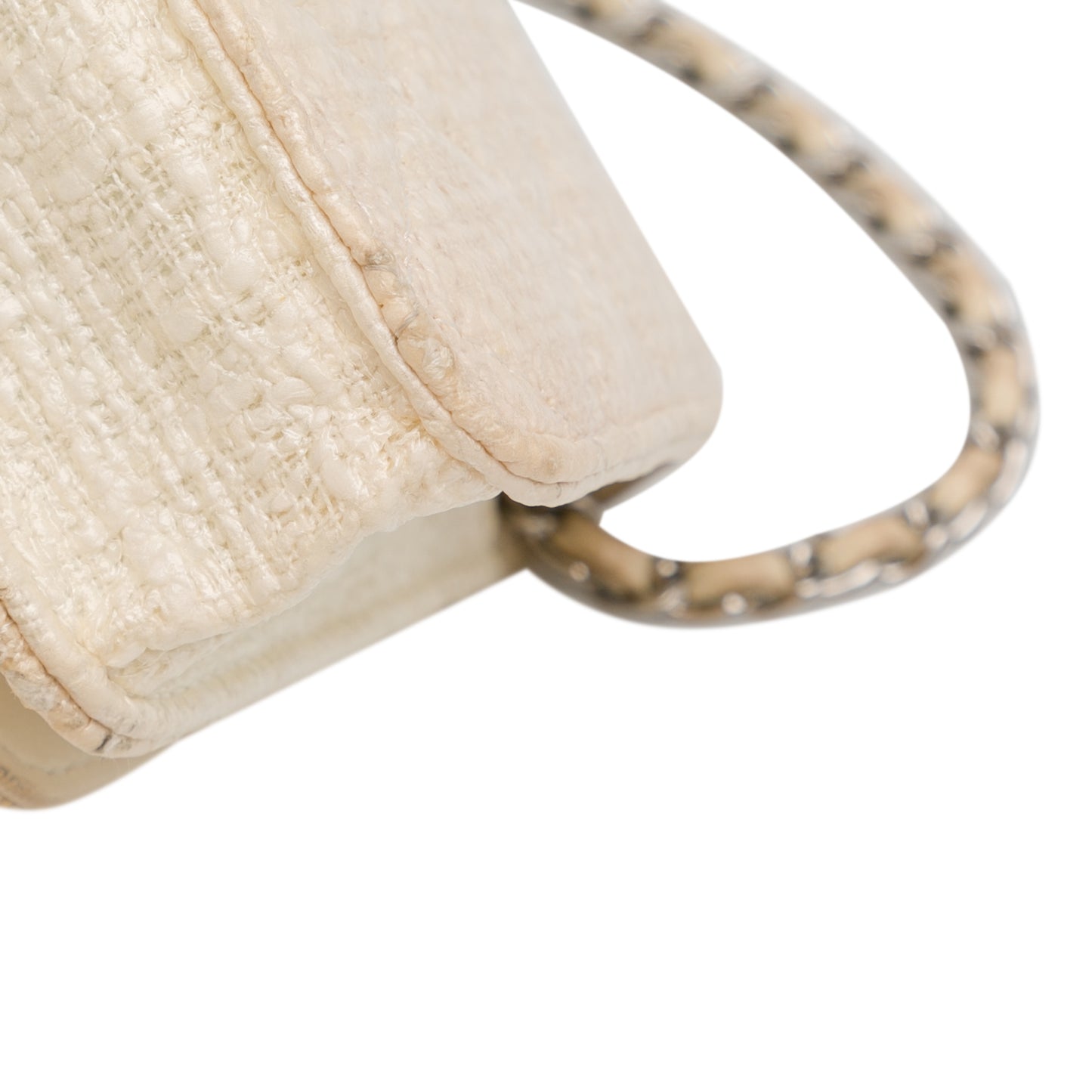 Chanel Cc Coated Tweed Wallet On Chain