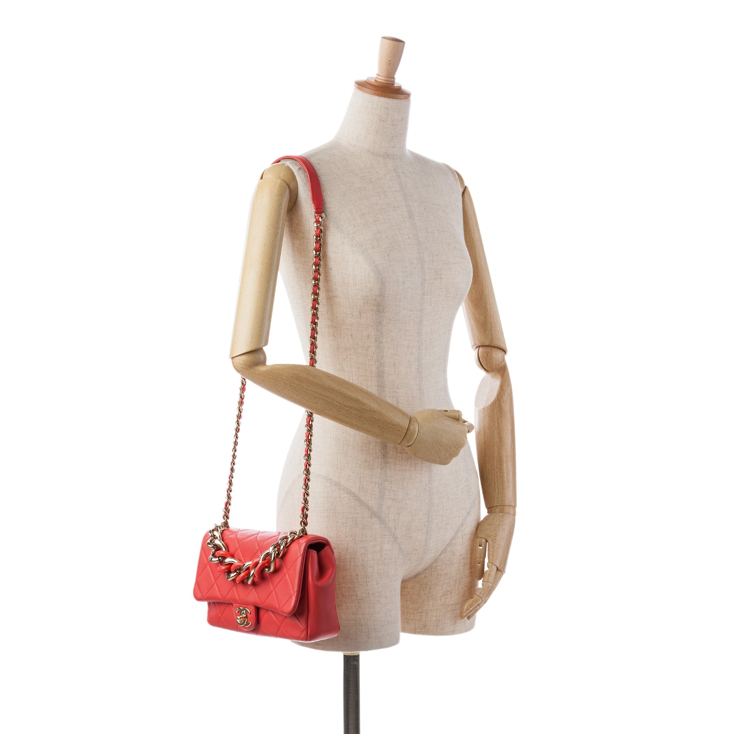 Chanel Small Lambskin Elegant Chain Single Flap