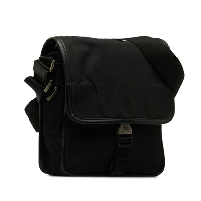 Prada Tessuto Buckle Messenger Bag