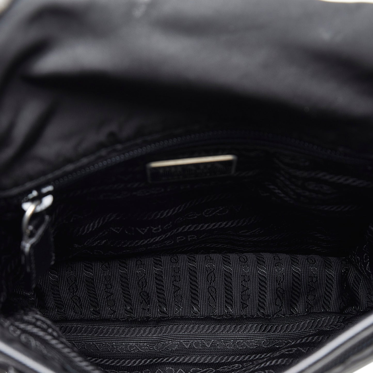 Prada Tessuto Buckle Messenger Bag