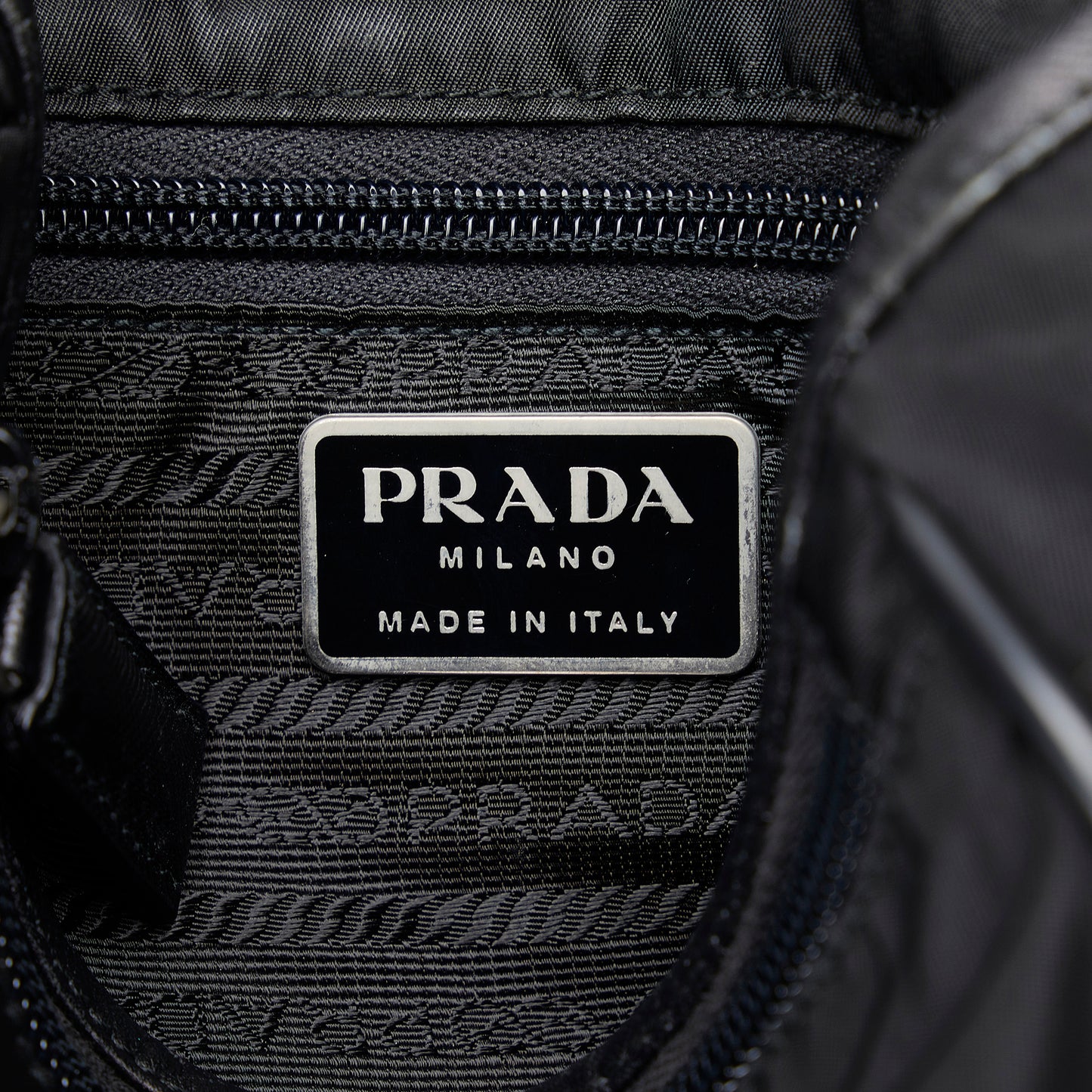 Prada Tessuto Buckle Messenger Bag