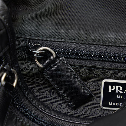 Prada Tessuto Buckle Messenger Bag