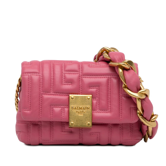 Balmain 1945 Quilted Leather Crossbody