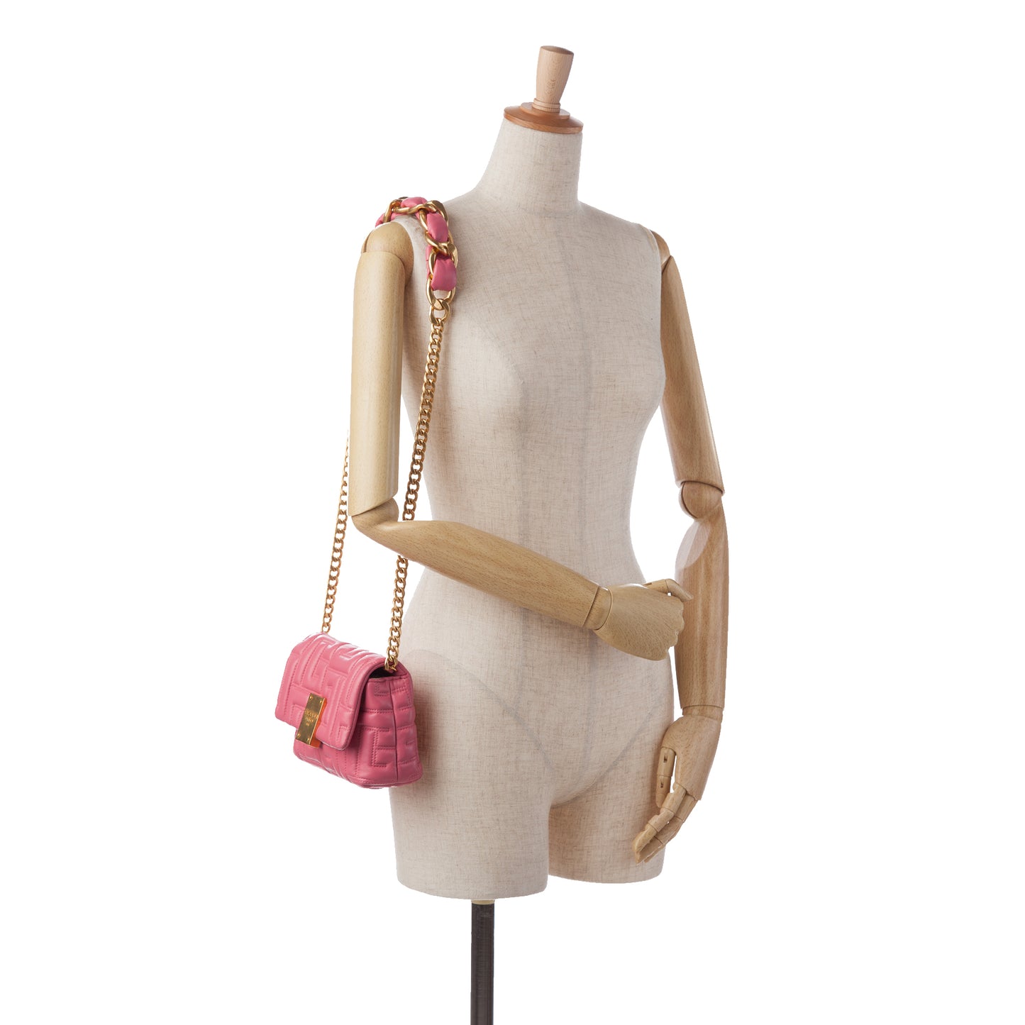 Balmain 1945 Quilted Leather Crossbody