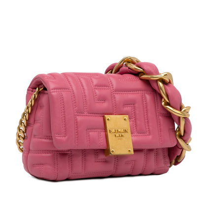 Balmain 1945 Quilted Leather Crossbody