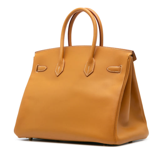 Hermès Vache Natural Birkin Retourne 35