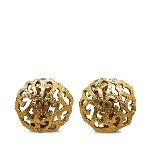Chanel Cc Clip-on Earrings