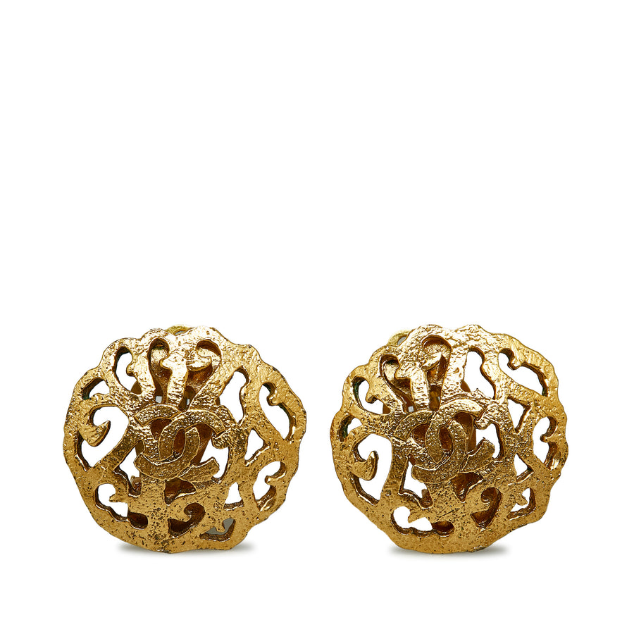 Chanel Cc Clip-on Earrings