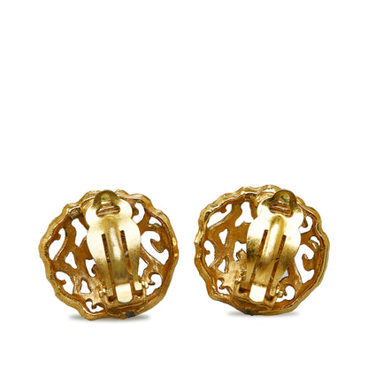 Chanel Cc Clip-on Earrings
