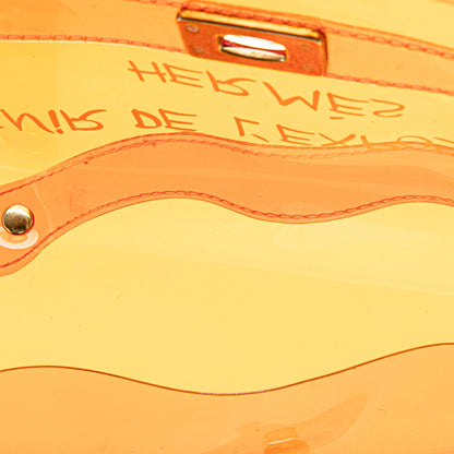 Hermès Vinyl Souvenir De L Exposition Kelly Handbag