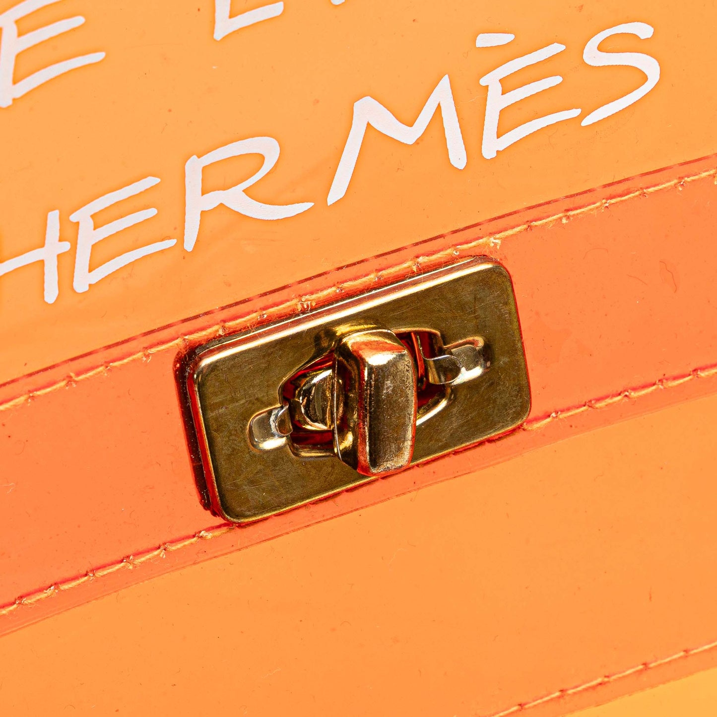 Hermès Vinyl Souvenir De L Exposition Kelly Handbag