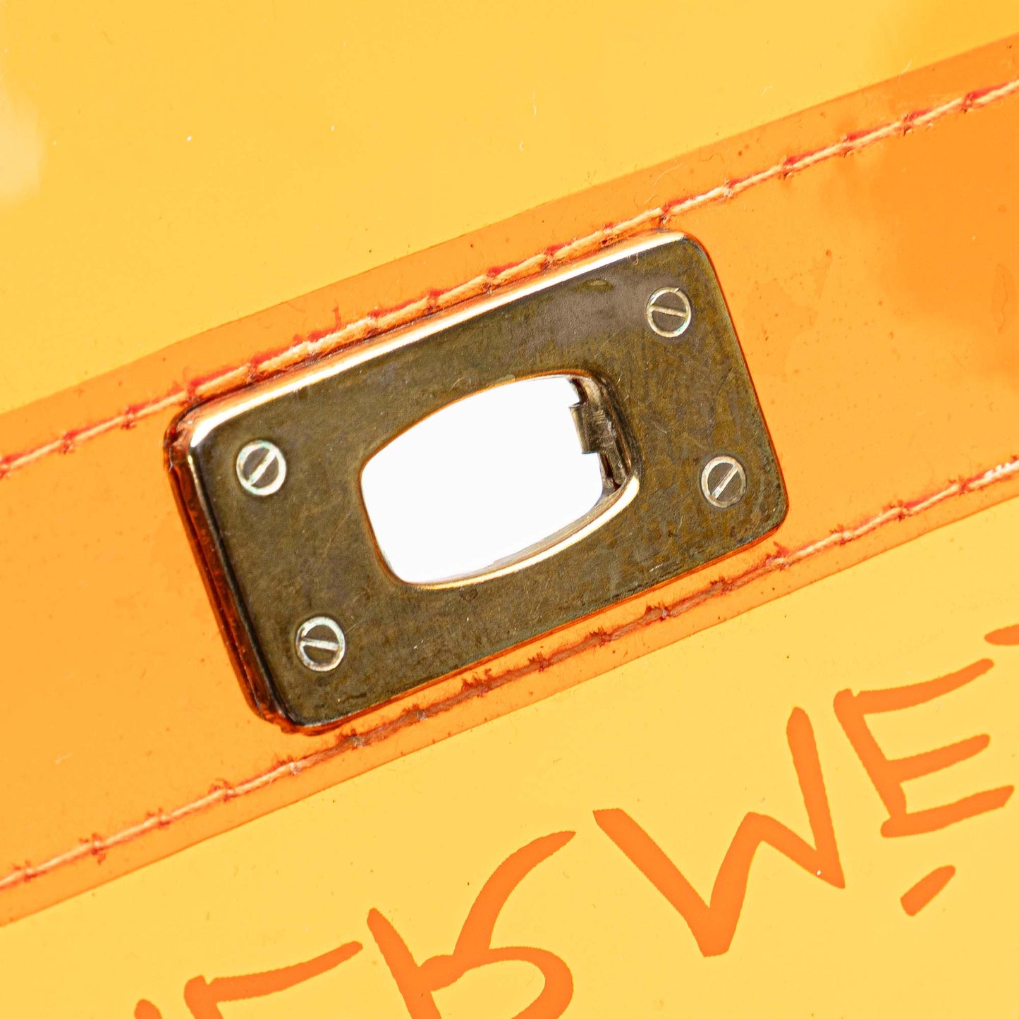 Hermès Vinyl Souvenir De L Exposition Kelly Handbag