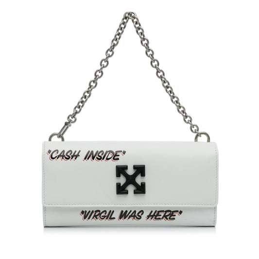Off-white Jitney Quote Wallet On Chain